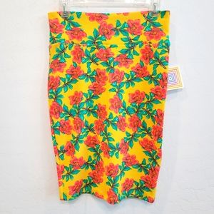 NWT LulaRoe Cassie Floral Pencil Skirt Size Small